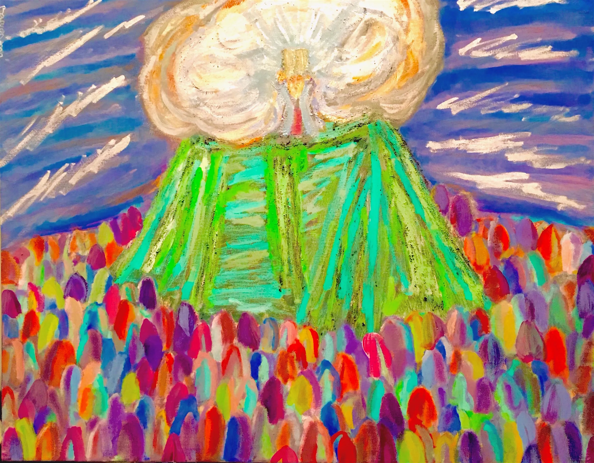 Blessed or Cursed, acrylic on canvas, 2017