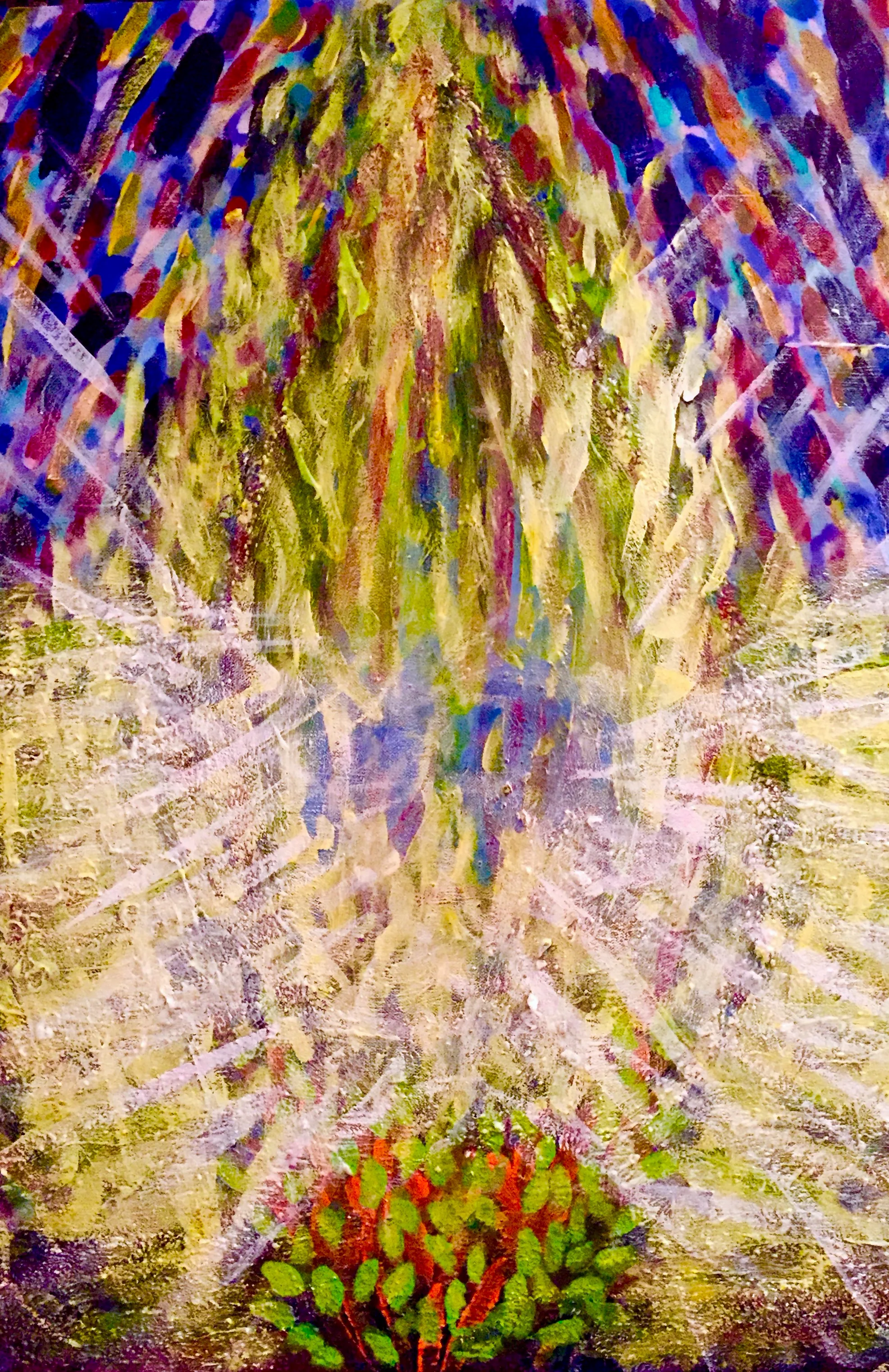 Burning Bush, acrylic on canvas, 2017