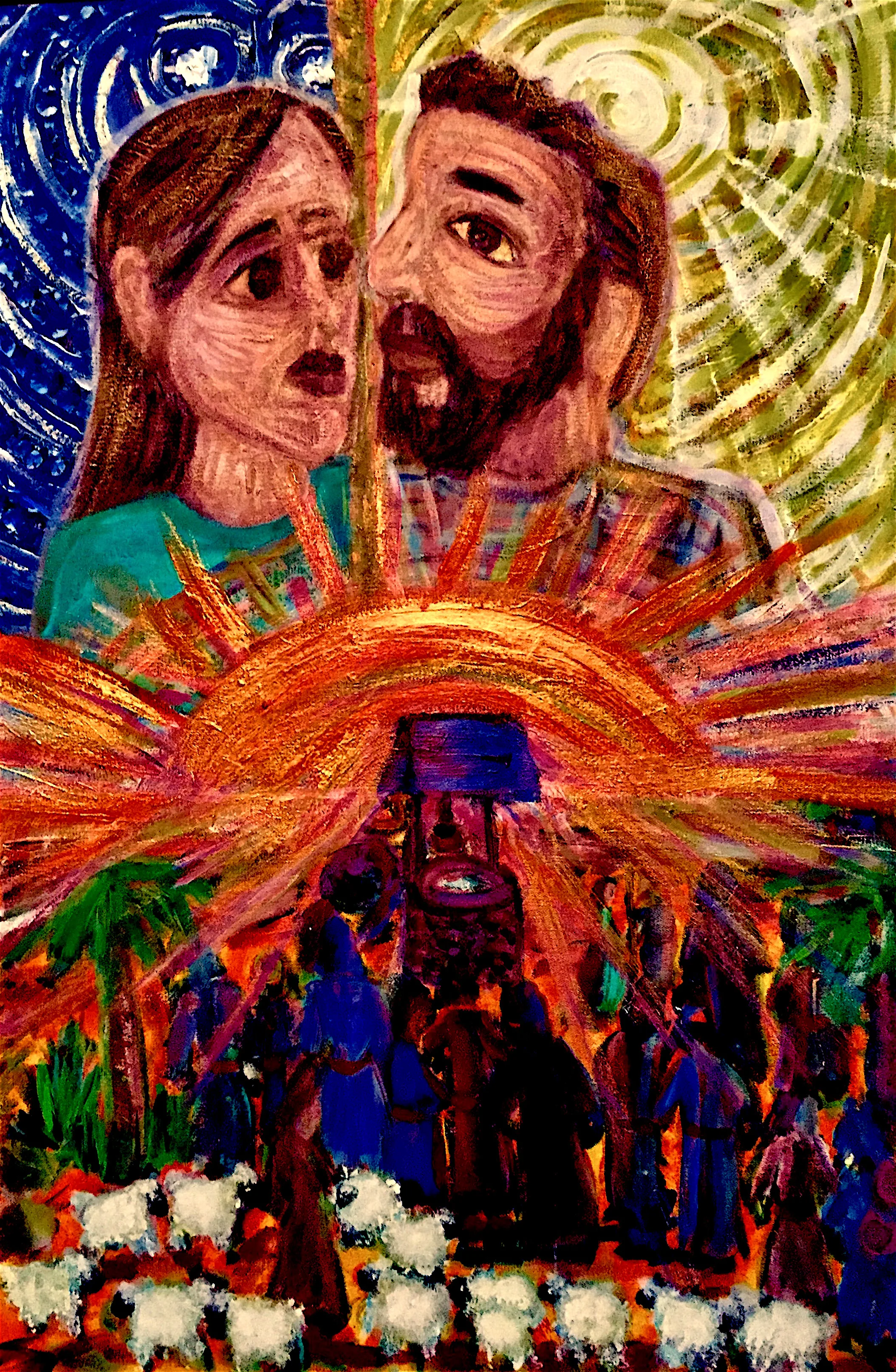 First Love, acrylic on canvas, 2017