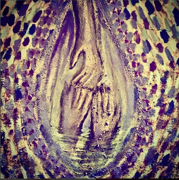 Prayer, acrylic on canvas, 2017